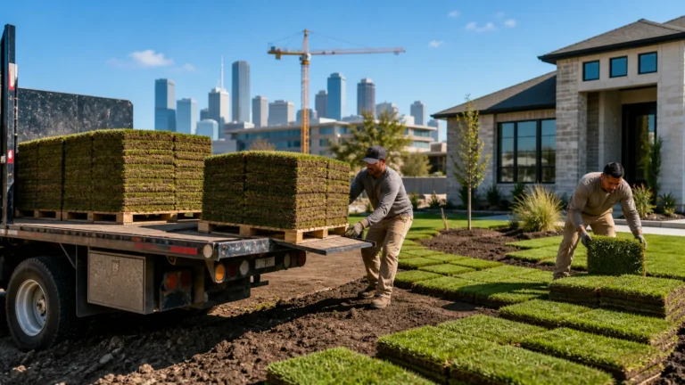 Strategic Sod Delivery in Houston for New Construction Lawns